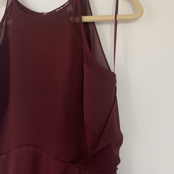 Reiss Long Formal Dress Burgundy - size 10 - Picture 2 of 7